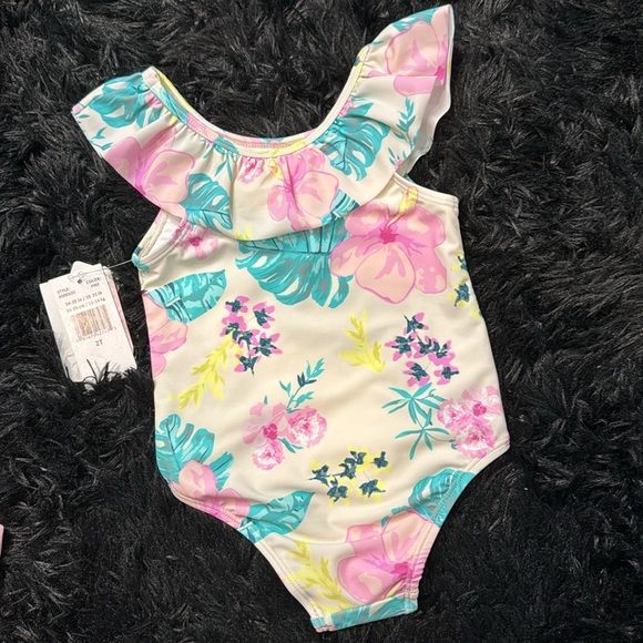 💜🌟 Jessica Simpson: Little Girls 2T One-Piece Swimsuit & Swim Shorts Set 💜🌟 - Picture 6 of 10